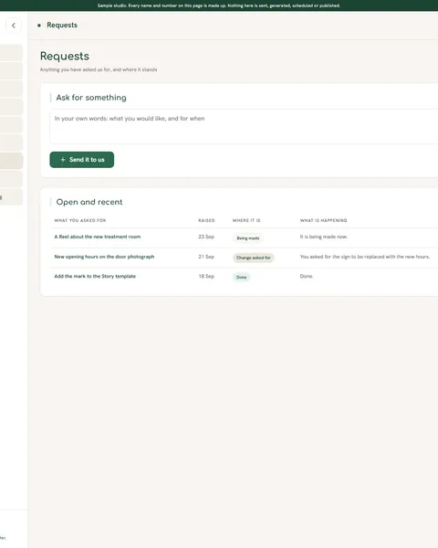 The C-Lion dashboard